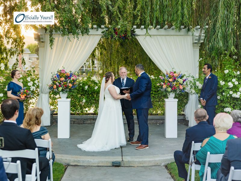 What is the difference between a friend and a professional officiant?