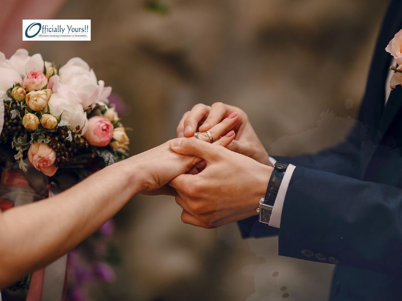 What does an officiant legally have to say?